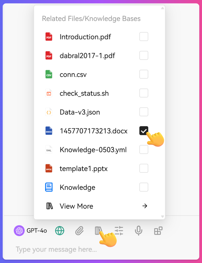 Knowledge Base Selection