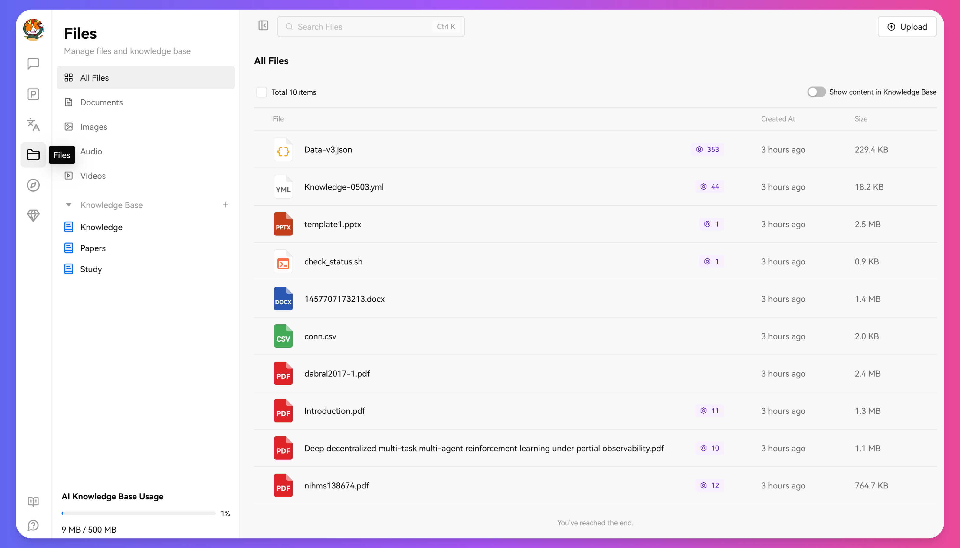 Tinychat AI Knowledge Base